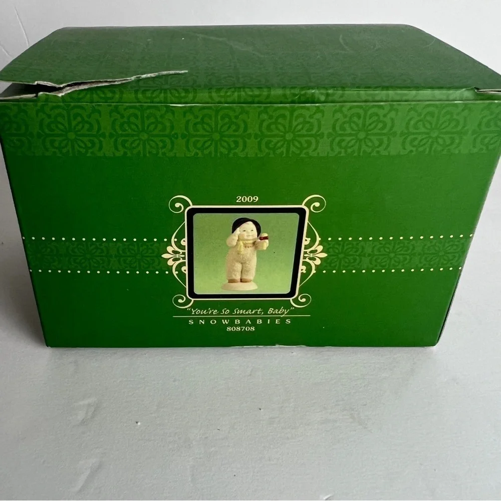 Dept 56 Snowbabies Wizard of Oz Scarecrow You’re So Smart,Baby Figurine w/Box